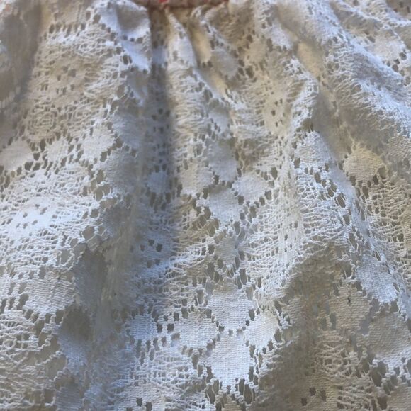 ANTHROPOLOGY One September Small Lace Peplum Sleeveless Top. Preworn, Used - Picture 15 of 16